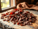 Jack Link's Beef Jerky Half Pounder - Original - Made with 100% Real Beef - Ready to Eat Real Meat Protein Snacks - 10g Protein per Serving - 8 oz Large Jerky Bag