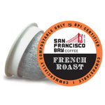San Francisco Bay Dark Roast French Roast 80 ct single serve coffee pods commercially compostable k cup compatible