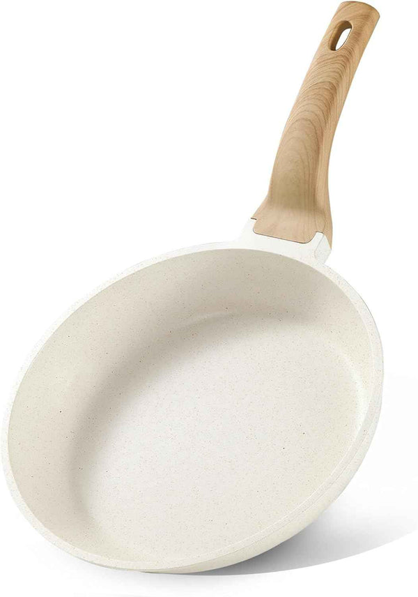 CAROTE Nonstick Frying Pan Skillet,Non Stick Granite Fry Pan Egg Pan Omelet Pans, Stone Cookware Chef's Pan, PFOA Free,Induction Compatible(Classic Granite, 8-Inch)