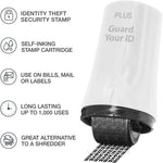 Guard Your ID Advanced 2.0 Roller 3-Pack for Identity Theft Protection, Turquoise, Green, White Stamp Set