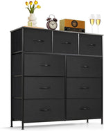 9-drawer dresser with storage and anti-tip kit for bedroom and entryway
