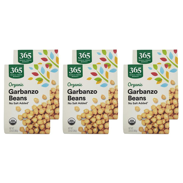 365 by Whole Foods Market Organic Unsalted Garbanzo Beans 13.4 Ounce Non-GMO Verified