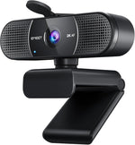 emeet c960 1080p webcam with 2 mics, 90° fov, usb type-a & a-to-c adapter, plug&play computer camera
