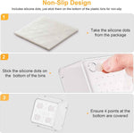 SMARTAKE 13-Piece Drawer Organizers with Non-Slip Silicone Pads, 5-Size Desk Bathroom Drawer Organizer Trays Storage Tray for Makeup, Jewelries, Utensils in Bedroom Dresser, Office and Kitchen, Clear