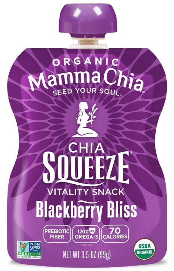 Mamma Chia Squeeze 5 variety (10 pack) Wild Raspberry,Green Magic,Blackberry bliss,Strawberry ,Mango coconut