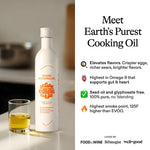 Algae Cooking Club Chef-Grade 100% Algae Cooking Oil, 16 fl oz, Seed Oil-Free, High Smoke Point, Omega-9 Rich
