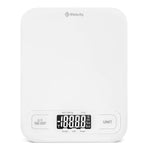 Etekcity digital kitchen scale, medium, 304 stainless steel, 11lb capacity, LCD display, grams and ounces