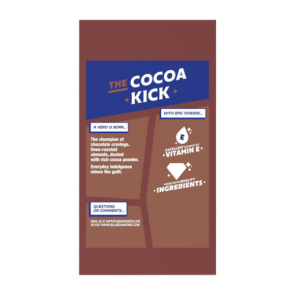 Blue Diamond Almonds Dark Chocolate Cocoa Dusted Snack Nuts, 100 Calorie Packs, 32 Count