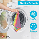 Orighty Microfiber Cleaning Cloth, 24 Pack Highly Absorbent Cleaning Rags, Household Cleaning Supplies, Reusable Microfiber Towels Lint Free Cloths for House, Kitchen, Car Care, 12x11 inch