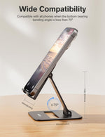 Dual Folding Phone Stand for Desk and Travel, Compatible with iPhone and Nintendo Switch