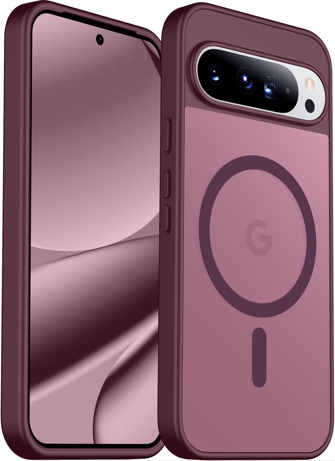 SPIDERCASE Magnetic Case for Google Pixel 10 Pro XL, Military Grade | Slim Translucent Matte | Drop Protection | Shockproof | Anti-Fingerprint | Black