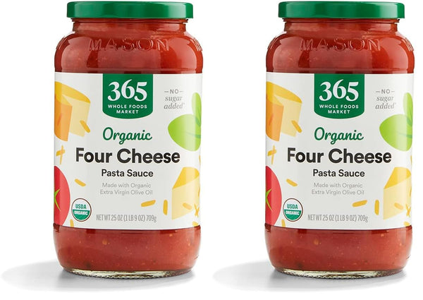 365 by Whole Foods Market Organic 4 Cheese Pasta Sauce, 25 Oz
