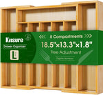 Kitsure Silverware Organizer for Kitchen Utensils and Cutlery Storage