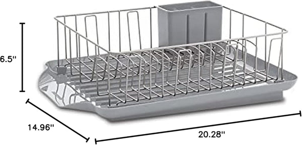 Farberware Classic 3-Piece Dish Drying Rack Set for Kitchen Counter