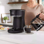 12-cup programmable coffeemaker with brew now or later feature