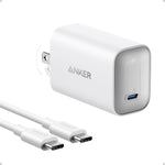 Anker Laptop Charger, 100W Foldable Type C Charger Fast Charging for MacBook, iPhone 17 Series, and All USB C Devices(6FT USB-C Cable Included, Compatible with MagSafe)