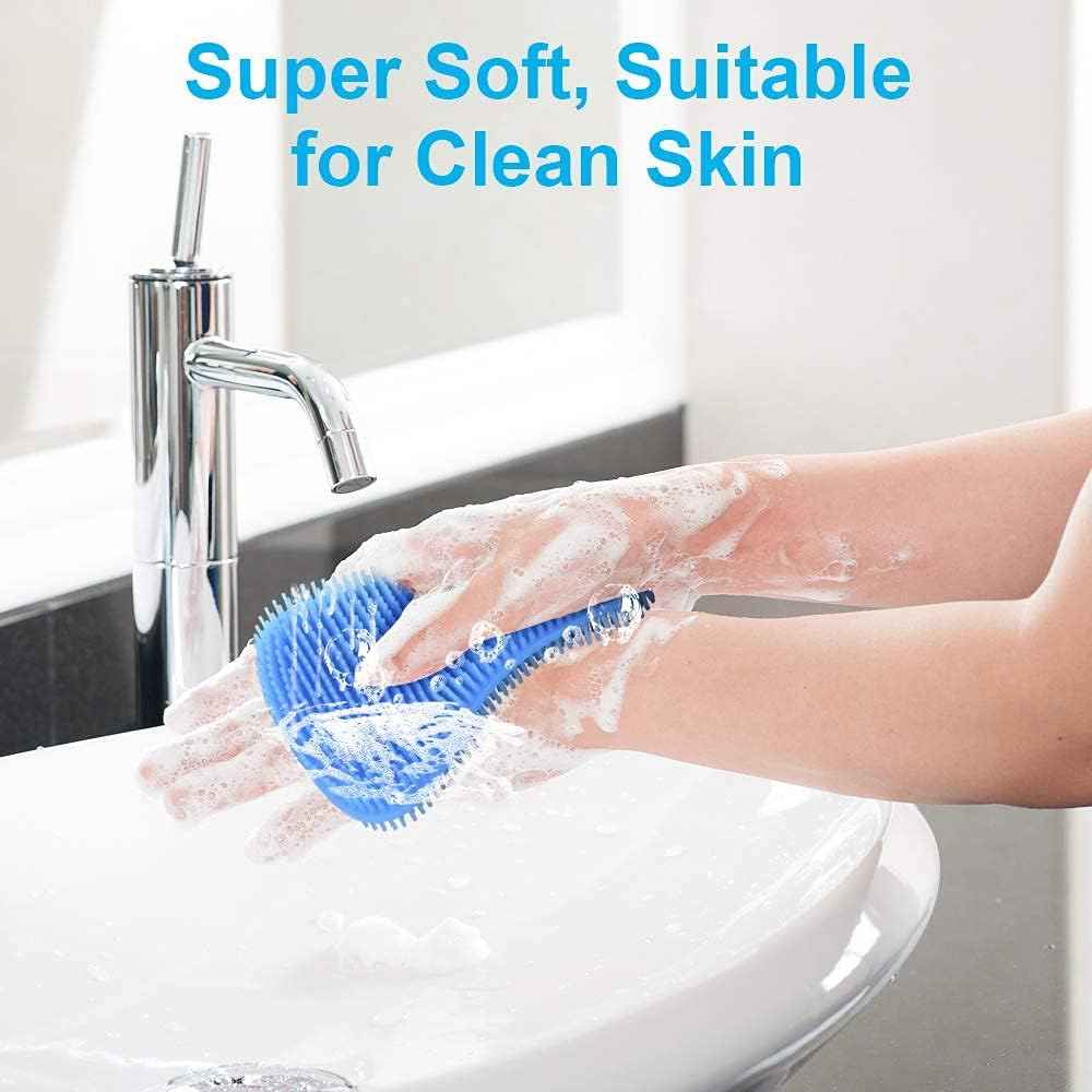 3PCS OstWony Silicone Dish Sponges, Super Food-Grade Silicone Sponges, Multi-Purpose and Efficient Sponge Kitchen Gadgets, Especial Delicate Kitchen Sponge Brush