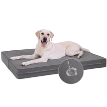 Vonabem Large Waterproof Dog Bed with Removable Cover and Orthopedic Foam, 42 inch Grey, XL Crate Pad