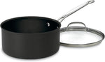 Cuisinart 1-Quart Saucepan with Nonstick Hard Anodized Exterior and Cover