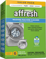 Affresh Washing Machine Cleaner, 6 Time Release Tablets, 6 Month Supply, EPA Safer Choice Certified