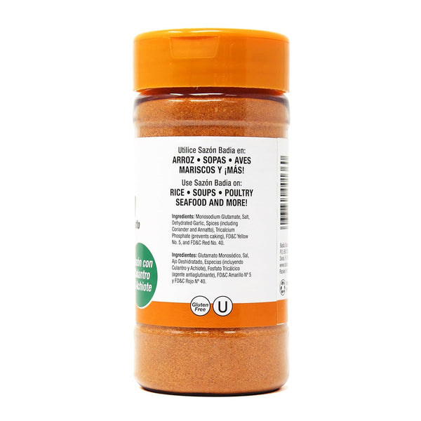 Badia Sazon with Coriander and Annatto Seasoning, 7 oz, Perfect Blend for Latin Inspired Dishes