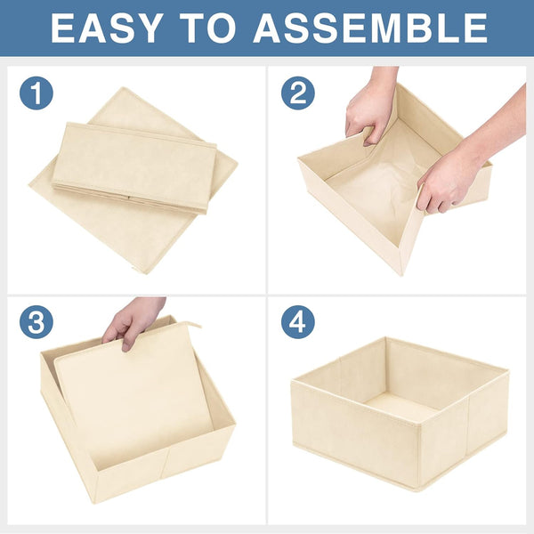 Drawer Organizer Clothes 12 Pack for Nursery Bedroom Closet Organization