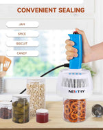 NEWTRY Induction Sealer 20-100mm Heat Handheld Sealing Machine Electromagnetic Bottle Cap Sealer Power & Time Adjustable for Plastic Glass Bottles Caps (110V)