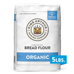King Arthur 100% Organic Bread Flour, Unbleached, 5 lb - Non-GMO, No Preservatives