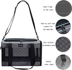 Vceoa Soft-Sided Cat Bag, 17.5x11x11 Inches, for Pets Up to 16 Lbs