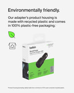 Belkin 42W Dual Port Fast Car Charger with USB-C and USB-A Ports