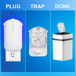 2 Flying Insect Traps & 2 Cartridges - Compatible with ZEVOM364A Refill - Plug in Fruit Fly Trap for Indoor - Bug Catcher for Gnats, House & Fruit Flies - Use in Any Room (2 Device & 2 Cartridges)