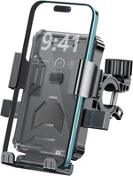 Adjustable Bike Phone Holder for Cell Phones, Universal Fit, Anti-Wobble Clamp