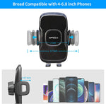 APPS2Car 14'' Gooseneck Car Phone Holder,Heavy Duty Phone Holder for Truck, [Flexibile Long Arm] [Anti Shake stabilizer] Windshield Car Phone Mount Suction Cup,Fit for iPhone, Samsung (Mirror Black)