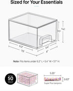 Clear Stackable Storage Drawers for Home Organization