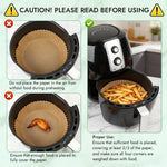 BYKITCHEN 300PCS Disposable Air Fryer Liners for Ninja AF141 5QT Pro AF181 6.5QT, Chefman 6 QT, Cosori 6QT &Other 5 to 8Qt Airfryer, 8 Inch Round Air Fryer Parchment Paper, Airfryer Basket Accessories