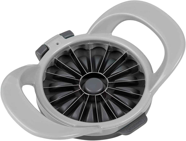 PrepWorks Dishwasher Safe Apple Slicer and Corer – 16-Slice Thin Apple Cutter with Safety Cover