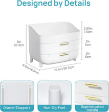 3-Tier Skincare Makeup Organizer with Drawers for Vanity and Bathroom Countertop