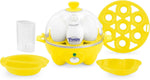 DASH Rapid Egg Cooker: 6 Egg Capacity Electric Egg Cooker for Hard Boiled Eggs, Poached Eggs, Scrambled Eggs, or Omelets with Auto Shut Off Feature - Aqua, 5.5 Inch (DEC005AQ)