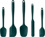 Silicone Spatula Set, 5 Piece Food Grade Rubber Spatulas for Baking, Cooking, and Mixing High Heat Resistant Non Stick Dishwasher Safe BPA-Free (Multicolor)