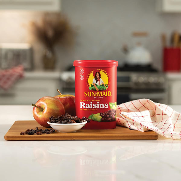 Sun-Maid 13 oz Resealable California Sun-Dried Raisins for Healthy Snacks and School Lunches, Non-GMO and No Added Sugar