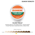 Dunkin' Donuts Decaf Keurig Single-Serve K-Cup Pods, Medium Roast, 44 Count