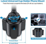 Miracase [Upgraded Version Cup Phone Holder for Car, Universal Adjustable Long Neck Car Phone Mount Cradle Friendly Compatible with iPhone Samsung Google and All 4.0-7.0 inches Smartphones