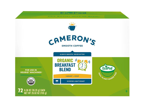 Cameron's Coffee K Cup Pods, 72 Count, Toasted Southern Pecan, 100% Colombian Beans