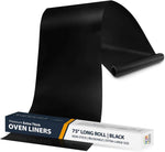 Oven Liners for Bottom of Oven - 2 Pack Large Heavy Duty Mats, 17”x25” Non-Stick Reusable Liner for Electric, Gas, Toaster Ovens, Grills - BPA & PFOA Free Kitchen Accessory to Keep Oven Clean (Black)