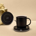 bestinkits auto on/off gravity-induction mug warmer for office desk use black