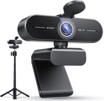 emmeet c60e 4k webcam streaming wide-angle telephoto cameras 11x hybrid zoom pdaf autofocus rgb lighting