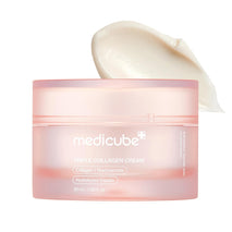 medicube triple collagen cream, 1.69 oz, hydrating & firming moisturizer with hyaluronic acid, premium elastin, shea butter, korean skincare