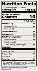 Anthony's Organic Strawberry Powder, 12 oz, Freeze Dried, Gluten Free, Non GMO