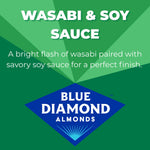 Blue Diamond Wasabi and Soy Sauce Flavored Almonds, 25 Oz Bulk Bag, Pantry Staple, GMO-Free, Kosher Certified