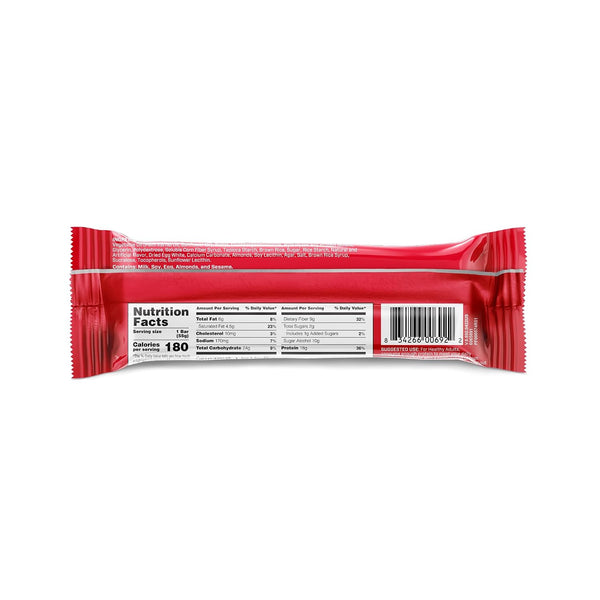 18g Protein Snack Bars with Whey and Fiber, Gluten-Free, 12 Count